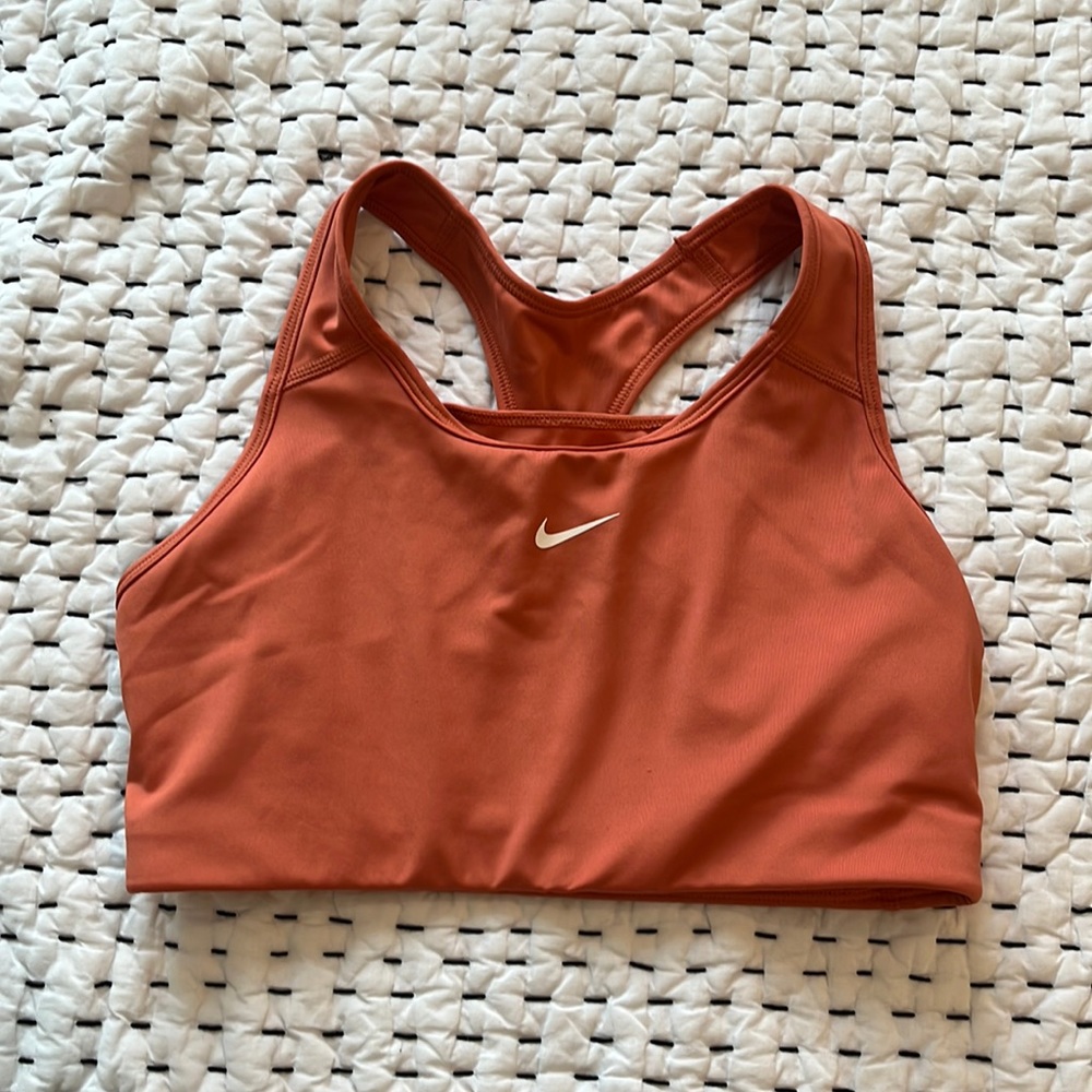 Nike dri fit longline bra, L